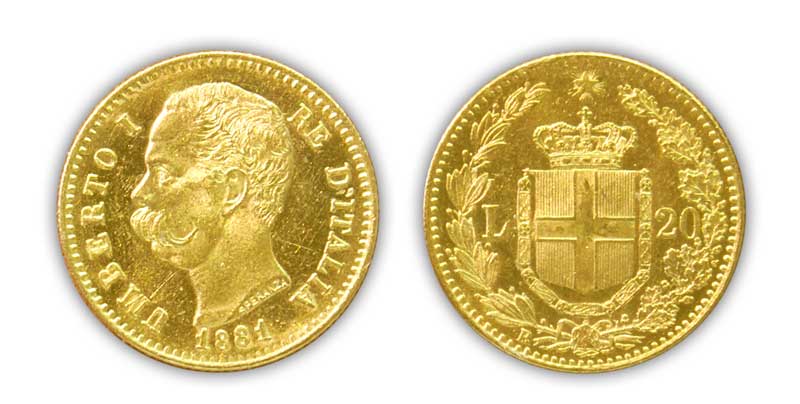 20 Liras GOLD - 1881